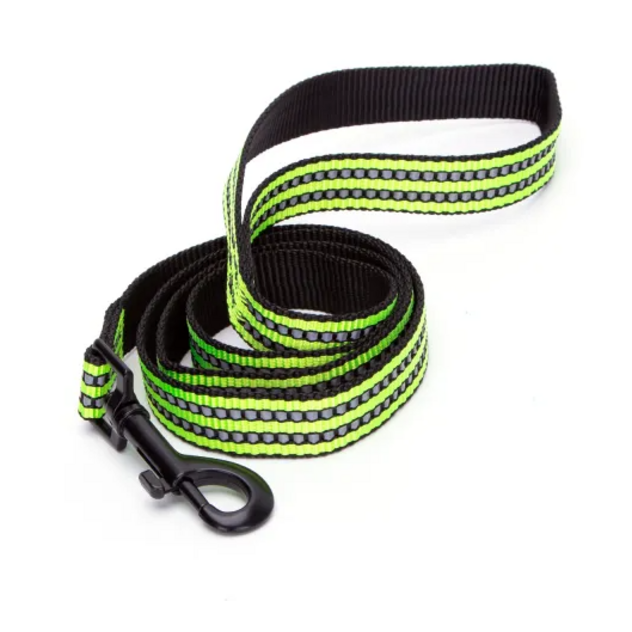 nylonové vodítko 2 x 120 cm zelene-